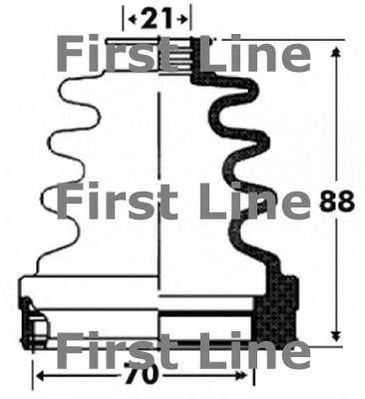 FIRST LINE fcb2918 -  Пыльник, приводной вал